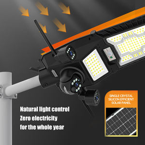 Уличный складной трехобъективный датчик движения, садовые встроенные солнечные уличные фонари с 9 Мп, 4 г, Wi-Fi, Cctv Ptz, солнечные камеры - Product Image 6