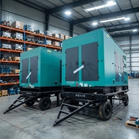 Générateur diesel 25 kVA-250 kVA avec démarrage automatique et ATS, type silencieux mobile