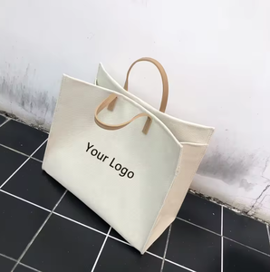 Nouveau sac à main en toile de coton classique tendance, sac à main de plage personnalisé pour femmes, sac de shopping en toile - Product Image 4