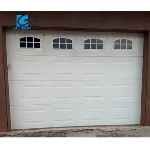 Porte de <span class=keywords><strong>garage</strong></span> automatique moderne, porte de <span class=keywords><strong>garage</strong></span> à isolation thermique, taille personnalisée avec fenêtre en verre trempé, fournisseur de portes de <span class=keywords><strong>garage</strong></span> - Product Image 4