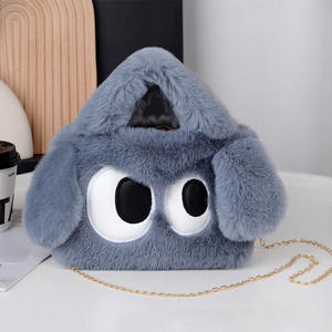 Gorro de Invierno con Orejas Largas y Ojos Grandes, Diseño de Perrito de Peluche, para Mujer, con Gorro Tipo Beanie, en Existencia, Venta al por Mayor - Product Image 6