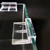 Clips en acrylique pour aquarium 5/6/8/10/12 mm, supports de couverture en verre, supports transparents pour couverture de réservoir à poissons, accessoires pour aquarium