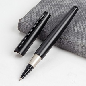 Instrumento de Escritura de Lujo para Hotel, Bolígrafo de Gel Láser de Metal Negro Mate de Alta Calidad, Escritura Fluida, Logotipo Personalizado, 0.5 mm, Promocional - Product Image 5