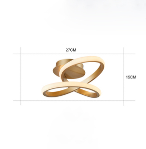 Groothandel Scandinavische Licht Luxe Dimbare Plafondlamp Modern 1-Licht Gouden LED Plafondlamp voor Woonkamer Slaapkamer - Product Image 2