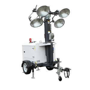 Tour d'éclairage LED mobile diesel pour l'exploitation minière, remorque avec mât haut, alimentation CC, haute qualité, durable - Product Image 5