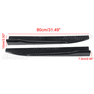 Alerones Laterales Universales para Automóvil de 80 cm, Negros/Fibra de Carbono/Rojos, Divisores de Parachoques, Alerones Laterales para Carrocería - Product Image 5