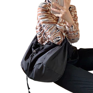 Casual Cool Hong Kong Style Canvas Crossbody <b>Bag</b> Women's <b>Large</b> Capacity Korean Style Nylon <b>Shoulder</b> <b>Bag</b> - Product Image 6