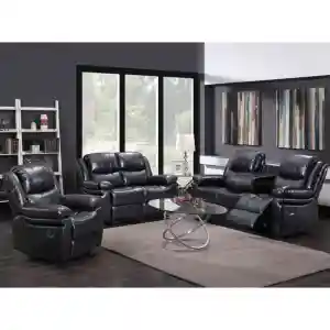 Power Leather Sofa Canape Inclinable Super Confortable Style Moderne En Cuir Ou Tissu Velours Ensemble De Canape Inclinable Flexible Power Leather Sofa