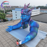 Arche Gonflable Géante Bleue Sur Mesure, 6m de Large et 4.5m de Haut, pour Événements Extérieurs, Décorations de Fête et Promotion Publicitaire