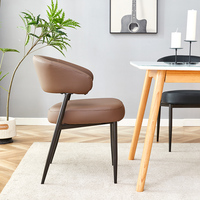 Chaise de salle à manger au design nordique moderne, chaises rembourrées pour restaurant, hôtel, maison, appartement, bar/cuisine