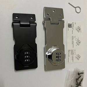 Serrure de <span class=keywords><strong>porte</strong></span> à code <span class=keywords><strong>antivol</strong></span> pour armoire de 3,4/4,5 pouces, pour armoire à vêtements, réfrigérateur, avec boucle coulissante et verrouillage par mot de passe - Product Image 3