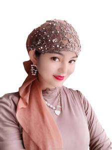 Gorros Musulmanes al por Mayor de Acrílico Ecológico, Transpirables y Elásticos para Mujer, Múltiples Opciones de Color, Gorros sin Visera, Accesorios para la Cabeza - Product Image 3