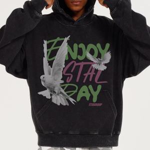 Sudadera con Capucha Estampada, Lavada y Desgastada, Personalizada, Unisex - Product Image 3