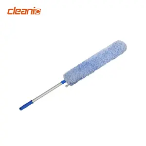 Foldable extendable washable microfiber duster with extra long extended aluminium handle for ceiling fan cleaning