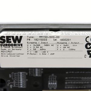 MM15D-503-00 MOVIMOT para Equipos Eléctricos de Frecuencia, Fabricado en Alemania - Product Image 2