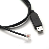 Câble de console USB FTDI PL2303GT avec chipset, vers RJ11 4P4C, 1,8 m, Plug & Play pour routeur/commutateur