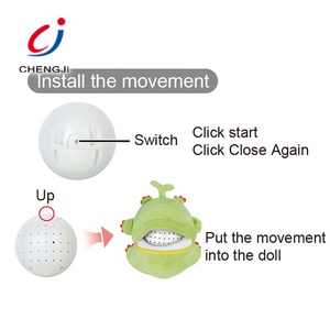 <span class=keywords><strong>Pelota</strong></span> de Juguete de Peluche Electrónica de Dibujos Animados para Bebés, Juguete de Peluche Suave que Salta - Product Image 3