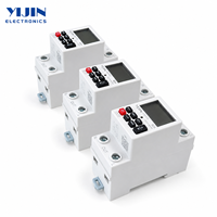 Minuteur relais 24h KG316 40A 63A 80A, programmable hebdomadaire 16 programmes, affichage numérique LCD électronique, type rail DIN