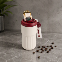 Mug isotherme personnalisé en acier inoxydable 316 de 500 ml, design luxueux, affichage de la température intelligent par LED, tasse thermos avec cordon