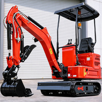 Pengiriman Gratis Desain Baru Mini Excavator Cina 1 Ton Penggali Mikro Kecil 2 Ton CE EPA Euro 5 Mesin Kubota Excavator untuk dijual