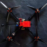 HQProp DP7X4X3-PC Hélice à 3 pales haute performance en matériau composite de 5 pouces, accessoires pour drones Cinelifter, drones FPV longue portée, RC