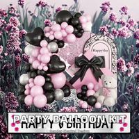 Kit de guirlande d'arche de ballons pour fête sur le thème de la Margarita, coloré, bleu et rose, mignon, pour baby shower, mariage, fête d'anniversaire, thème pastel, vente en gros