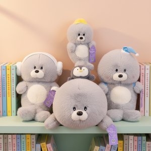 Vente directe d'usine, adorable petit lion de mer en peluche, jouet en peluche en coton PP, poupée de dessin animé, oreiller de sommeil pour fille, cadeau d'anniversaire - Product Image 1