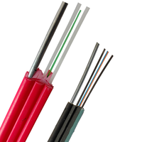 Cable de Fibra Óptica FTTH FTTX para Interiores/Exteriores, Membresía de Resistencia, Cables de Comunicación de Alto Rendimiento, Conductor de Cobre, 2 Conductores