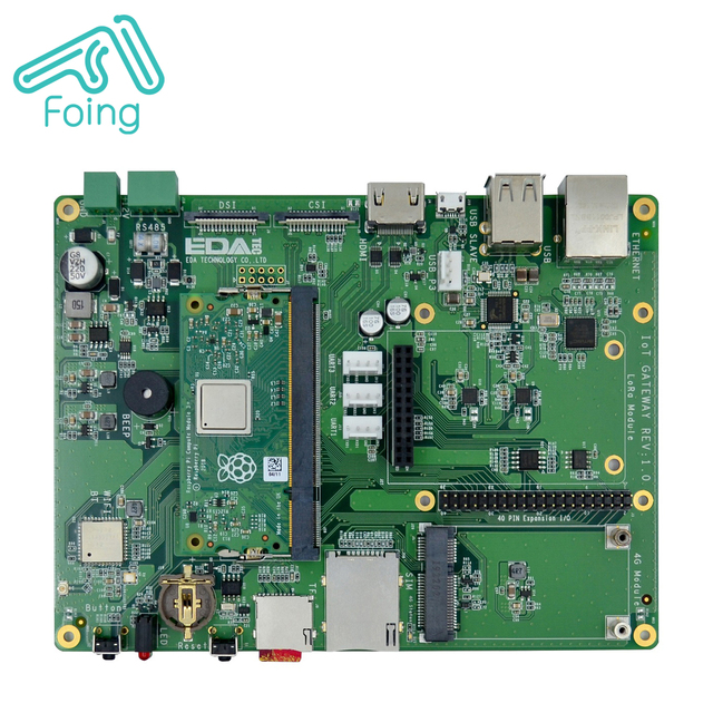 4G support Raspberry Pi COMPUTE IOT GATEWAY lora gateway ED-IOTGATEWAY Baseplate