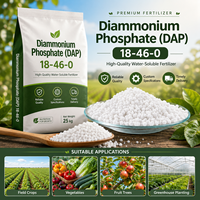 Pupuk Diammonium Fosfat DAP 18-46-0 CAS 7783-28-0 Kelas Pertanian Granular Nutrisi Fosfor Grosir Pabrik