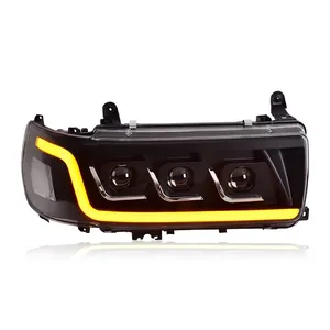 Kit de modernisation de phares pour <span class=keywords><strong>Toyota</strong></span> Land Cruiser LC80 1990-2002, ensemble de phares LED DRL avec lentille de projecteur et accessoires dynamiques - Product Image 3