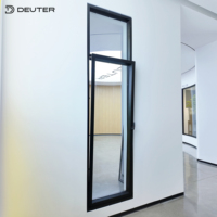 Ventanas Abatibles de Aluminio 6060-T66 con Apertura Grande de 2.0mm, Rotura de Puente Térmico, Marco Delgado, Acristalamiento Biselado, Triple Acristalamiento Low-E para Viviendas