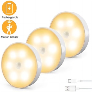 Lumière murale à détecteur de mouvement, lumière nocturne rechargeable par capteur de mouvement intelligent, lampe murale pour la maison - Product Image 4