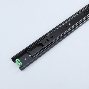 Đồ Nội Thất Tủ Bếp 45Mm Thép Không Gỉ Đầy Đủ Mở Rộng <span class=keywords><strong>3</strong></span> Lần Bóng Mang Trượt Kênh Kính Thiên Văn Ngăn Kéo Trượt - Product Image 5