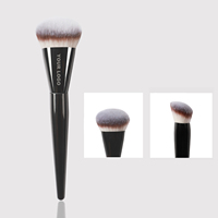 Alat Kosmetik Profesional Berkualitas Tinggi Kuas Makeup Bedak Serat Lembut Rambut Halus Elegan Hitam Kuas Bedak Foundation Profesional Tunggal