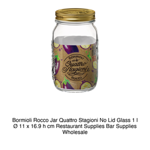 Tarro de Vidrio Bormioli Rocco 4 Stagioni, 1 L, Altura 16.9 cm, Diámetro 11 cm, sin Tapa - Product Image 2