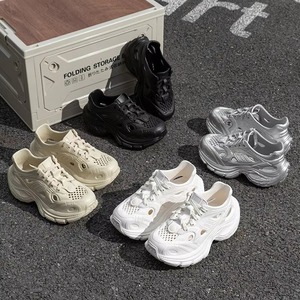 <strong>Women</strong> EVA Platform Garden Clogs Lace up Hollow Out Hole <strong>Shoes</strong> Non Slip Thick Sole Fashion Chunky <strong>Nurse</strong> Sandals <strong>for</strong> Beach Shower - Product Image 6