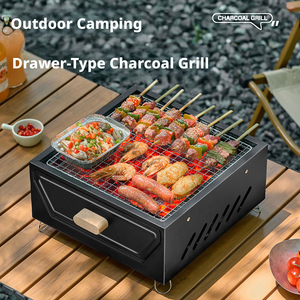 Estufa Portátil Cuadrada de Carbón para Hogar, Interior, para Tostar Té, Acampar al Aire Libre, Parrilla para Barbacoa, Calentador - Product Image 1