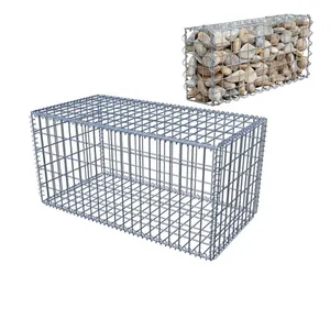 1x1x1 Gabion Box Fence Welded Gabion Wall Stone Cage Wire Mesh Gabion Landscaping Rock Mesh