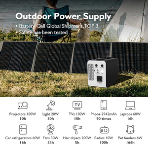 Nueva Estación de Energía Portátil 2025, 1000w 500w 1000wh 2000wh, Batería de Litio Premium, Sistema de Almacenamiento de Energía con Carga Solar HP1500K 1000w - Product Image 2