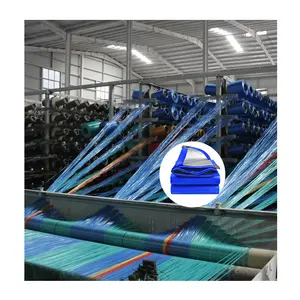 Cobertura de envoltório de madeira serrada 8x16 encerado revestido Ldpe Ldpe para uso geral 14X14Ft 180Gsm