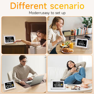 7 Inch Smart Digital Calendar <strong>Clock</strong> with Extra <strong>Large</strong> Non-Abbreviated Day &amp; Month Seniors <strong>Wall</strong> <strong>Clock</strong> with Clear Date Display - Product Image 6