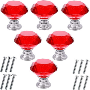 Boutons de meubles en cristal et poignées de porte en verre pour cuisine, commode, chambre, salon, extérieur, hôtel, école - Product Image 5