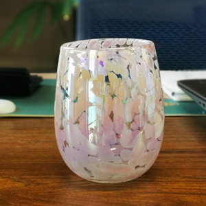 Portacandele in vetro iridescente a forma di uovo colorato creativo da 15 once portacandele leopardato personalizzato <span class=keywords><strong>Vintage</strong></span> - Product Image 1