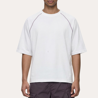 T-shirt de sport d'extérieur à manches courtes, coupe ample, séchage rapide, 210 GSM, couleur unie, vente en gros à bas prix