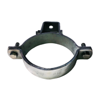Collier de serrage pour tuyau, support de tuyauterie pour système CVC, robuste UTT63, en acier au carbone électrogalvanisé pour support de conduite d'eau chaude/froide