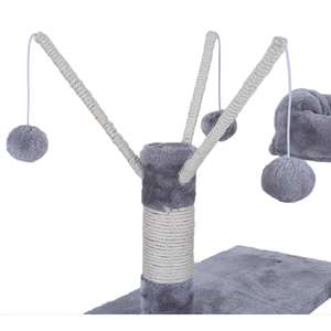 Árvore para Gatos Grande e Luxuosa, Moderna, para Arranhar, Pular e Brincar, Mobiliário para Animais de Estimação - Product Image 4