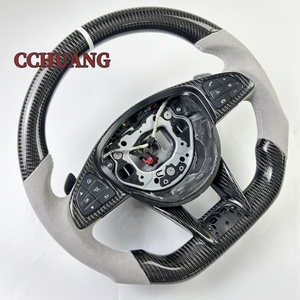 Accesorios Interiores Personalizados para Coche <span class=keywords><strong>Volante</strong></span> de Fibra de Carbono y Alcántara para Mercedes <span class=keywords><strong>AMG</strong></span> W204 W205 C63AMG C43 2015-2018 - Product Image 3