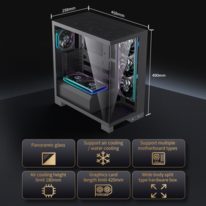 Lovingcool vidrio templado Torre completa ATX Micro ATX Mini ITX <span class=keywords><strong>CPU</strong></span> caja de escritorio PC <span class=keywords><strong>Gaming</strong></span> <span class=keywords><strong>Computer</strong></span> Cases & Towers - Product Image 2