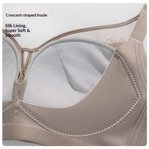 Sujetador Push-Up de Seda de Morera Sin Costuras y Sin Varillas para Mujer, Soporte Lateral Anticaída, Suave, Cómodo y Ajustable, Copa 3/4 ODM - Product Image 3